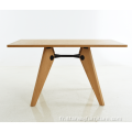 Table de bois massif de style moderne de style simple